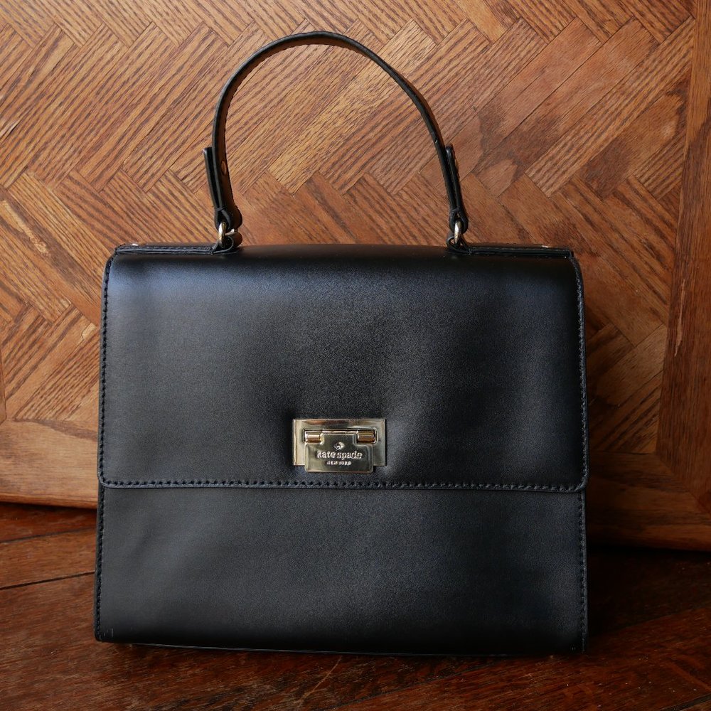 Kate Spade Black Leather Crossbody Bag